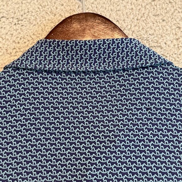 Scotty Cameron x Peter Millar Golf Polo Large Circle T Logo Dog All Over Print - - Picture 12 of 16